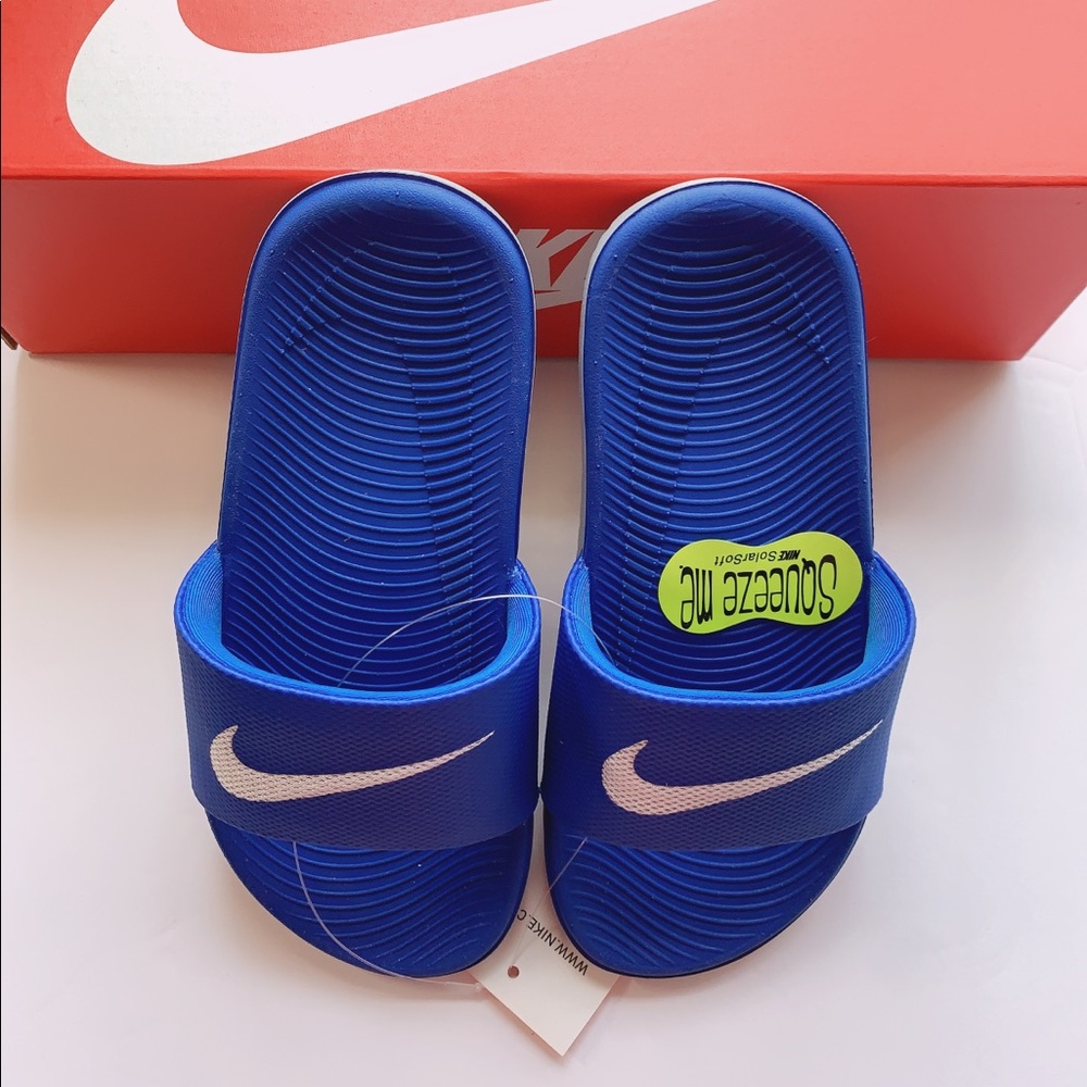 📣❣️SALE❣️NEW Nike Kawa Kids JDI Slide Sandals Shoes - Picture 2 of 14